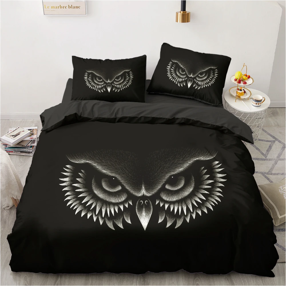 

3d Printed Black And White Aniaml Bedding Set Dod Tiger Bear Bed Comforters With Pillowcase Dropshipping Design Duvet Cover Set