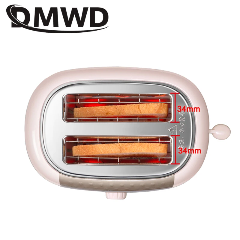 DMWD 680 Вт многофункциональный электрический тостер для хлеба автоматическая