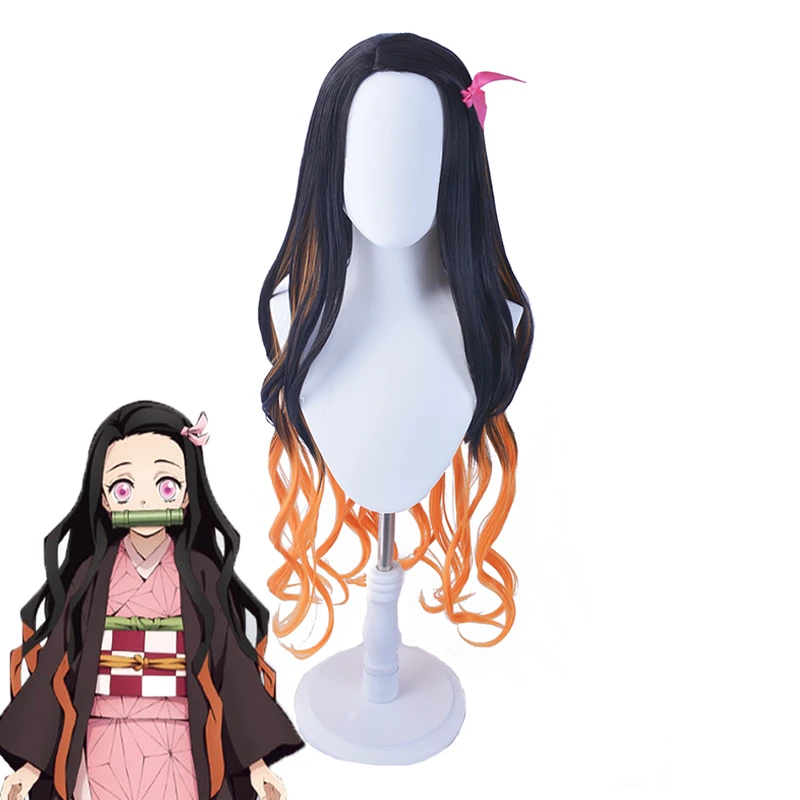 Парик для косплея из синтетических волос термостойкий с шапочкой|Костюмы аниме| |