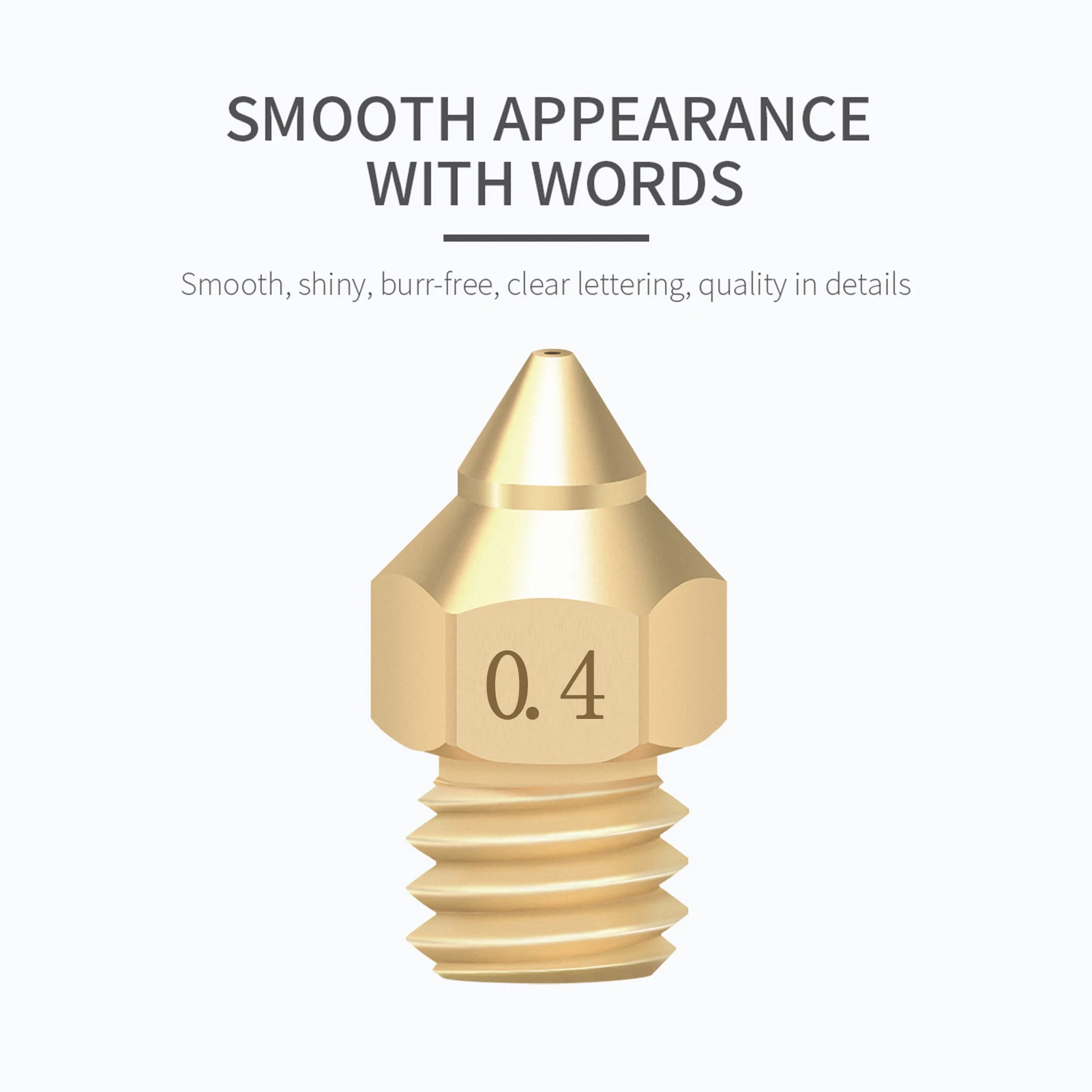 Насадка для 3D принтера латунная медная TTS новая заостренная насадка 0 2/0 3/0 4/0 5 мм