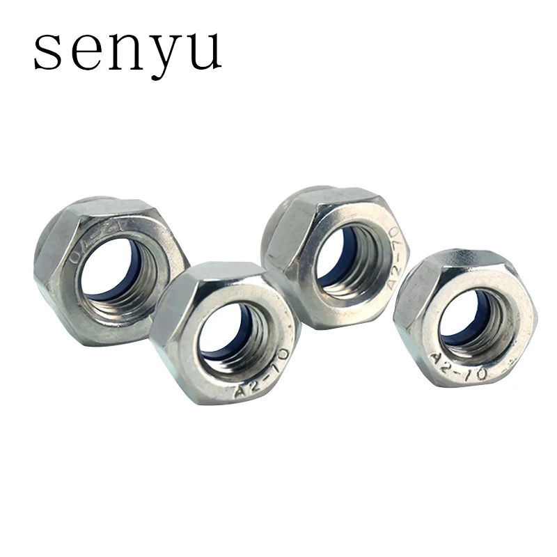 LUCHANG M3 M4 M5 304 нержавеющая сталь нейлон Шестигранная самоблокирующаяся резьба