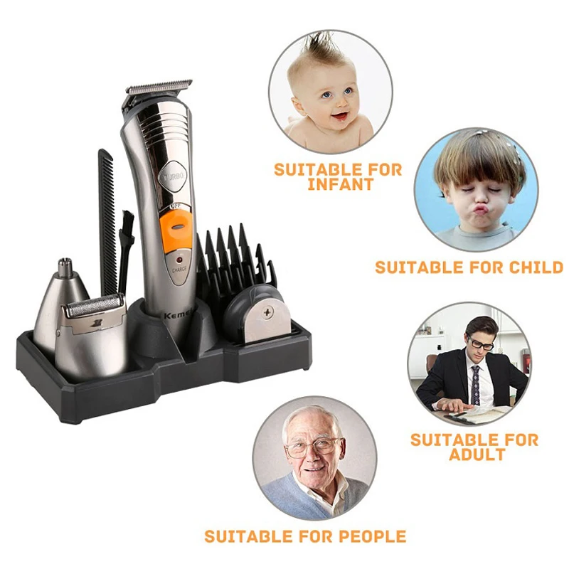 Перезаряжаемый триммер для волос профессиональная мощная машинка стрижки