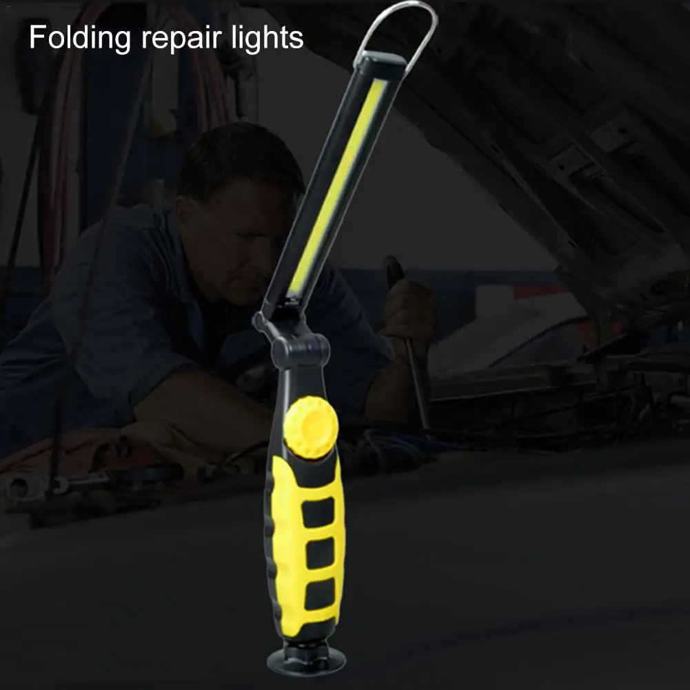 

COB LED Car Repair Light 360 Degree Folding Portable Work Light USB Rechargeable With Magnet Emergency Light Camping