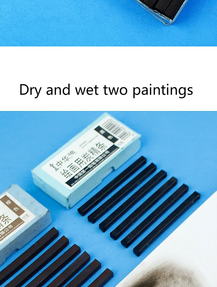 

Hot Selling Charcoal Bar Black Brown Charcoal Water Soluble Charcoal Pencil Design Type Drawing Sketch Pencil Sketch Painting