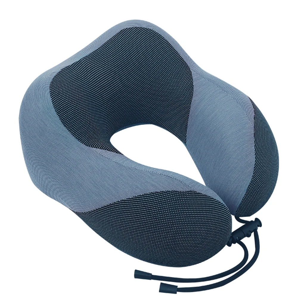 Летняя спортивная U образная подушка для шеи из ледяного шелка с эффектом памяти