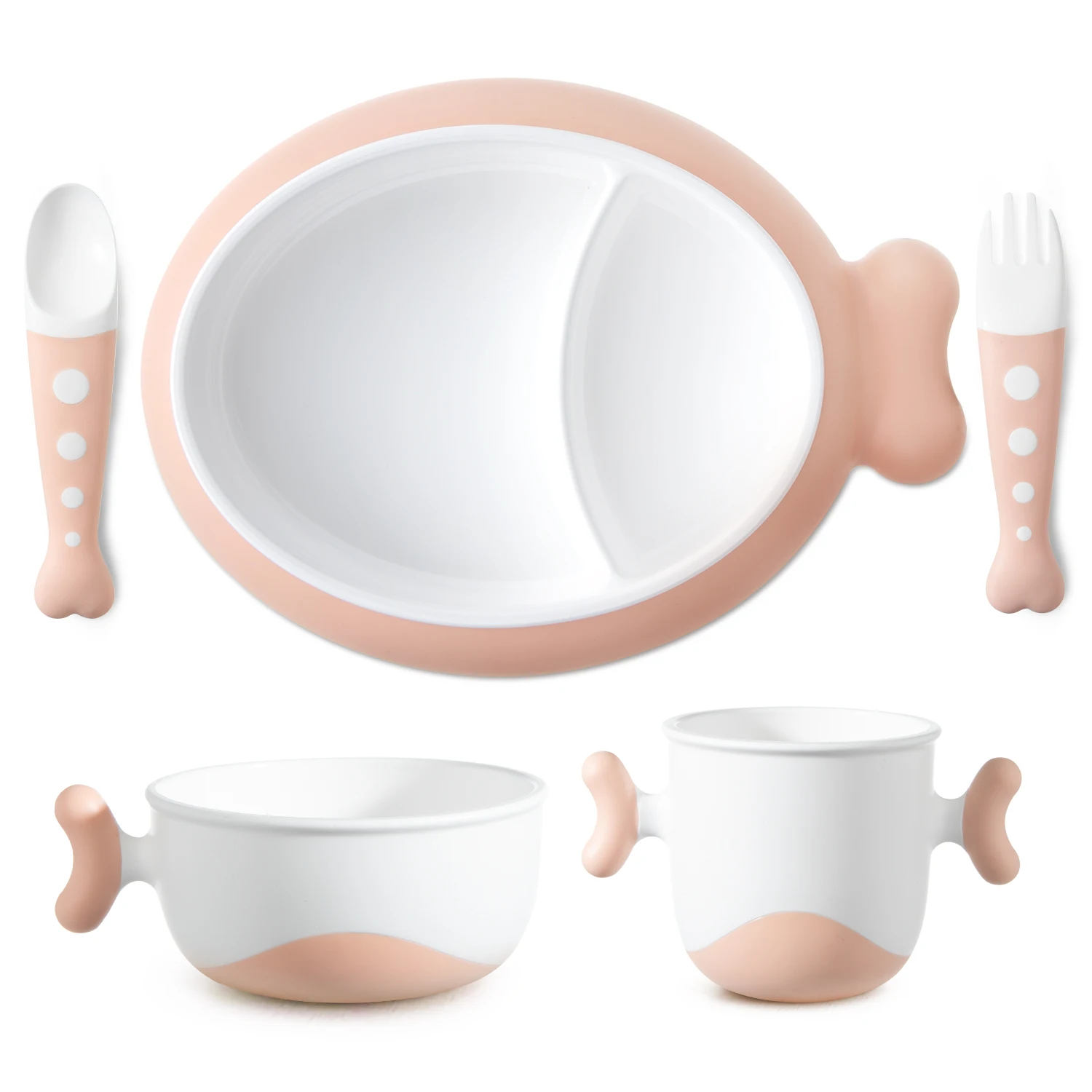 

Набор посуды NCVI для малышей, милые рыбки, 5 шт.