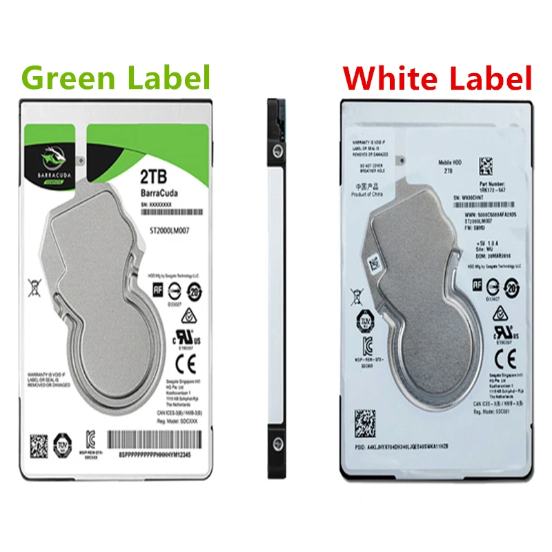 Новый HDD для Seagate бренд BarraCuda 2 ТБ 5 &quotSATA 6 ГБ/сек. 128 МБ 5400 об/мин внутреннего