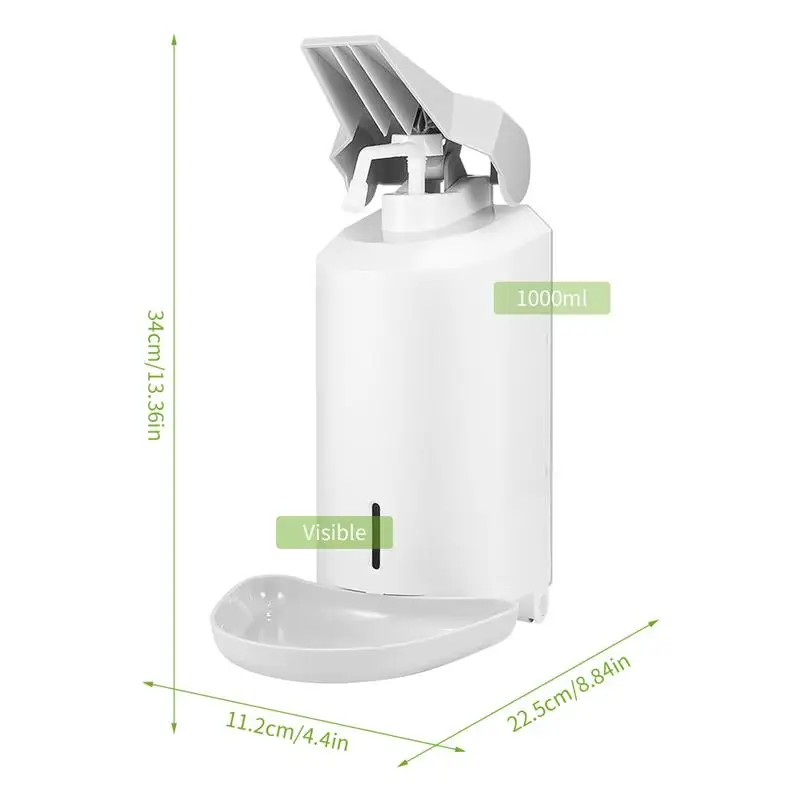

Wall Mount Soap Dispenser Pump Elbow Press 1000ml Disinfection machine Drip Sprayer Alcohol Hand Sanitizer Cleaner For Hospital