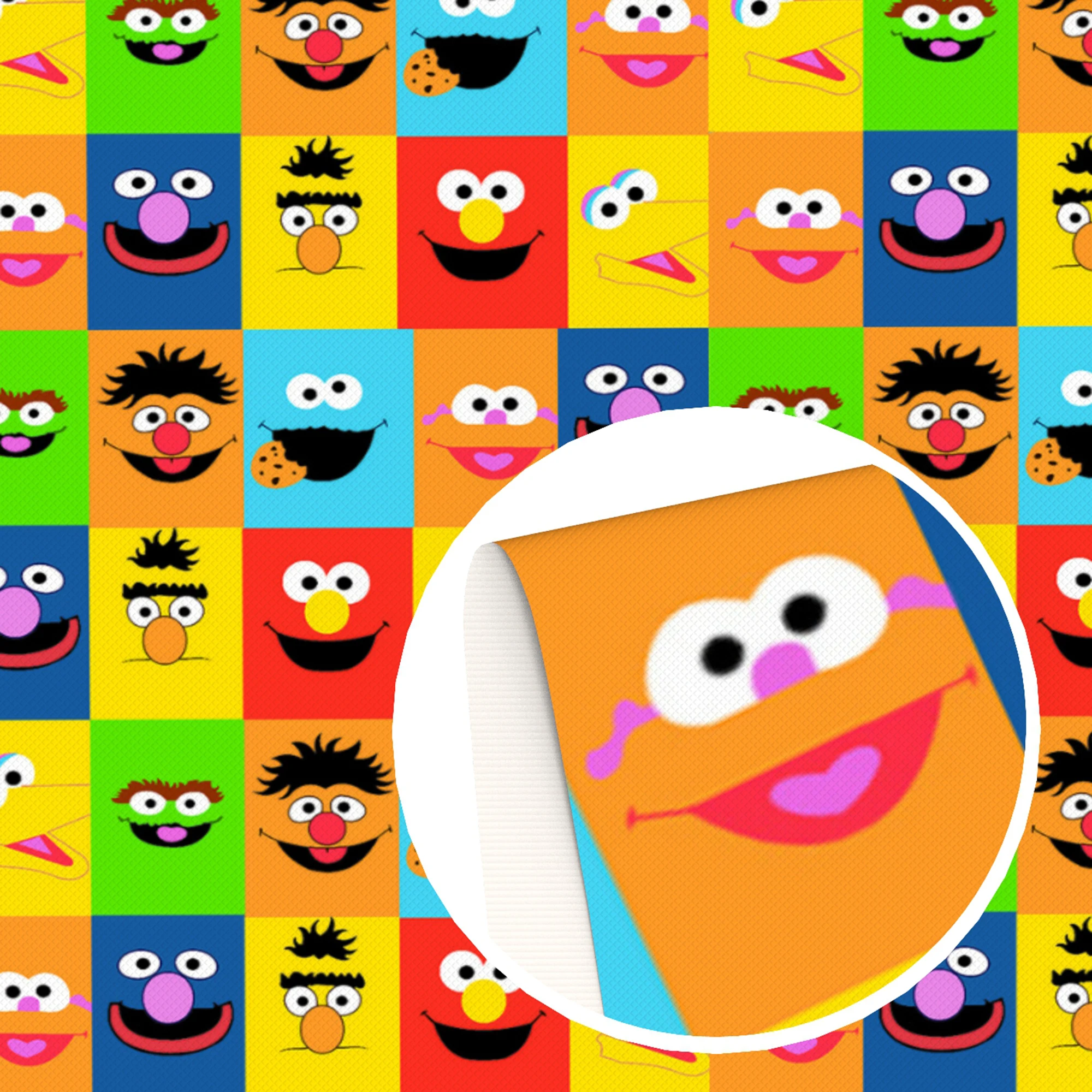 Синтетическая кожаная ткань с принтом персонажа мультфильма для бантов, рукоделия, сделай сам, материал ручной работы, листы из искусственной кожи 1Yc19259, 20x33 см