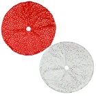 Напольный коврик для рождественской елки, с принтом звезд