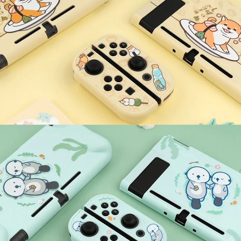 Защитный чехол Sea Otter для Nintendo Switch Жесткая крышка задняя корпус NS Lite аксессуары |
