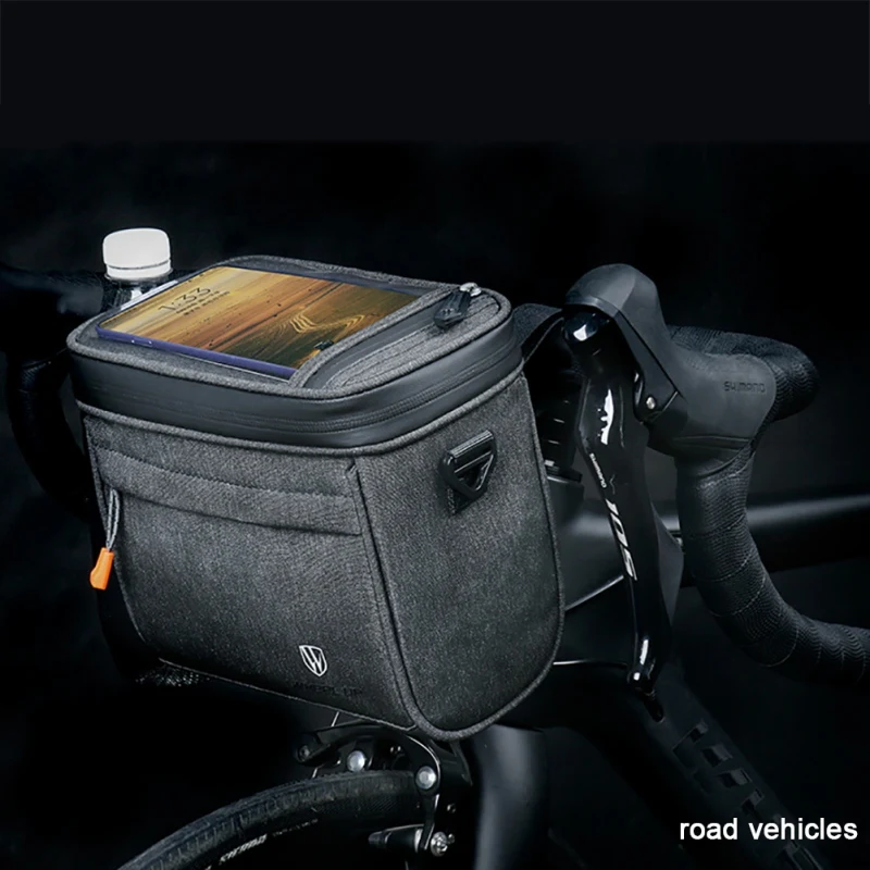 

Bicycle Handlebar Bags Bike Pouch Handlebars Waterproof Compact Quick Release Front Frame Storage Bags Basket New