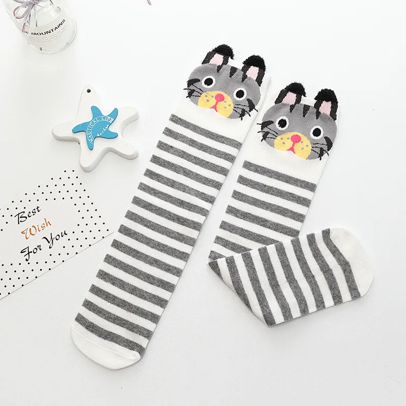 Girl Socks 3-12 Years Old Cotton Knee High Socks Lovely Long Children's Knee Socks Kids Dance Socks Girl Todder Baby