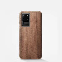 natural wooden phone case for samsung s20 s20 plus s20 ultra case cover walnutrosewoodblack ice wood shell real wood