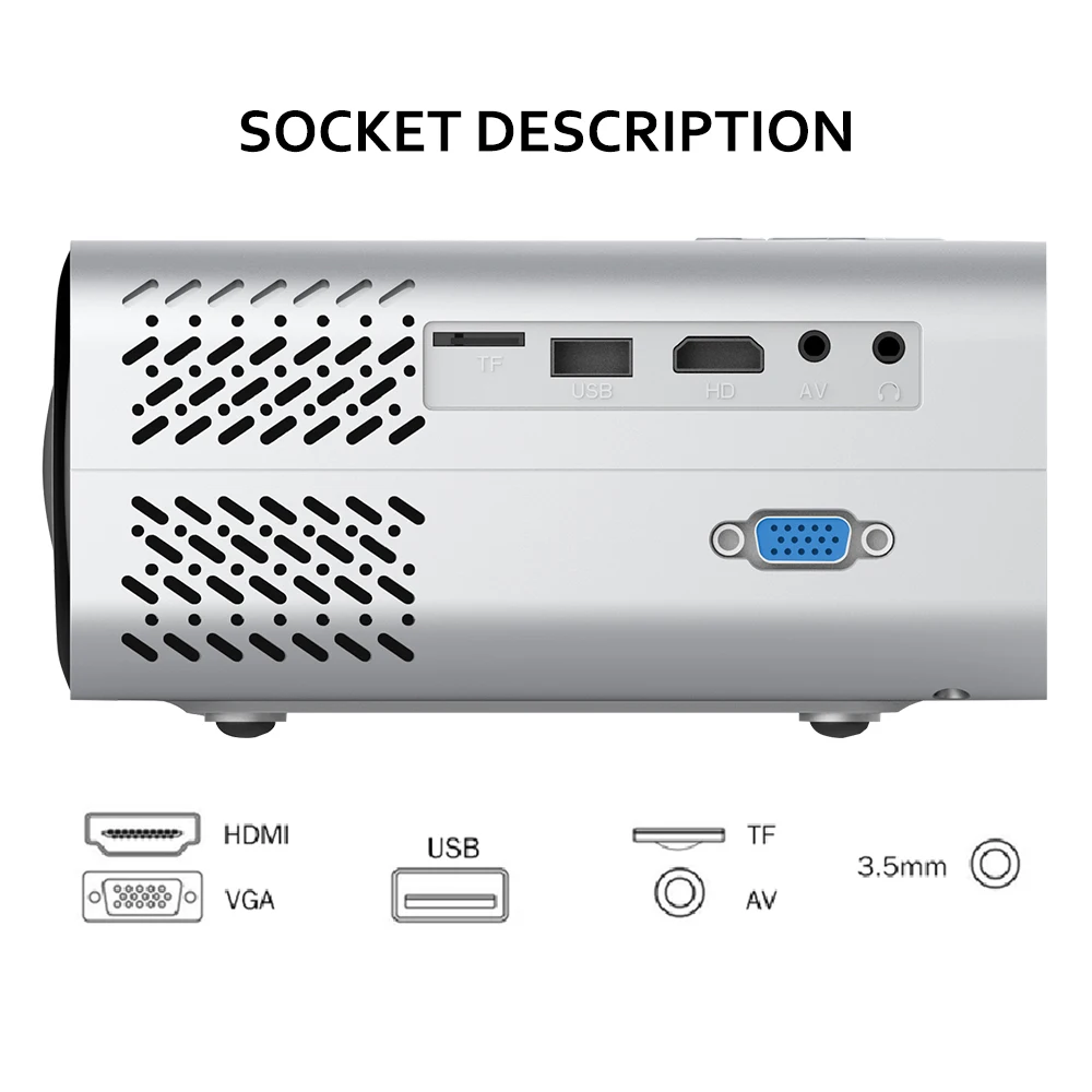 

BUIANUWOD E450 LED 3500 Lumen Android WIFI Smart Projector HDMI Support 1080P Full HD Home Theater Built HIFI Speaker Bluetooth