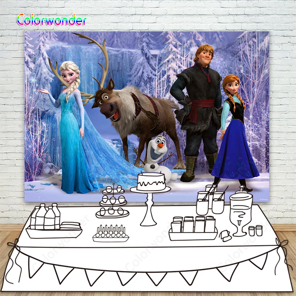 Сказочная Ледяной Мир вечеринка с принцессой фото Снежная королева Анной и их