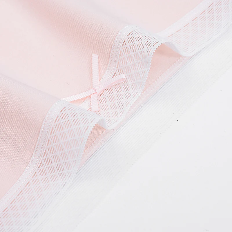 Сексуальные кружевные трусики с бантом хлопковое женское нижнее белье Милое для