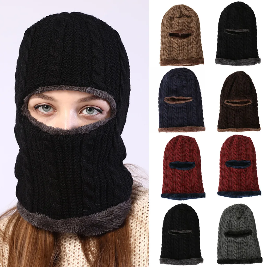 Новинка Теплая Флисовая Балаклава шапка с капюшоном теплая зимняя спортивная