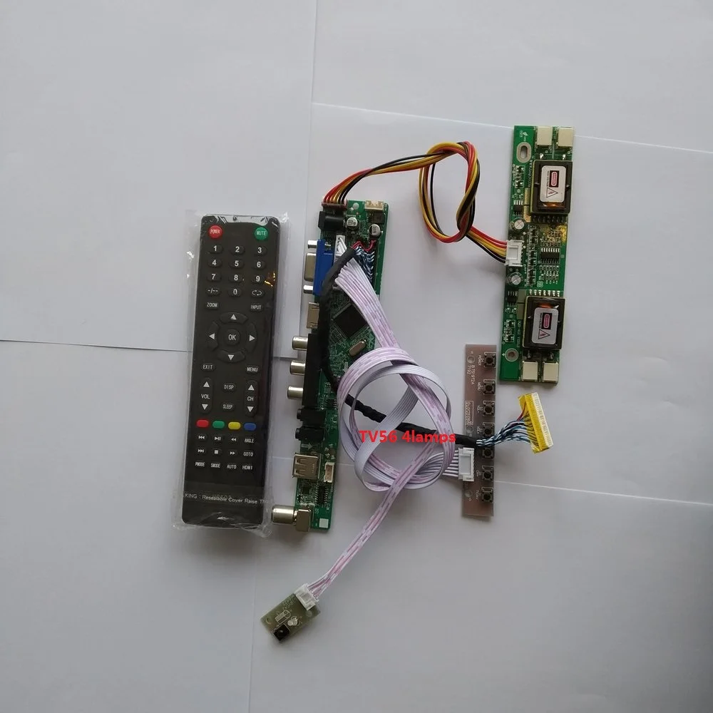 

for LTM190M2-L31 1440X900 19" 30pin AV TV card kit LCD Digital Signal 4 lamps Resolution Controller Board Interface USB