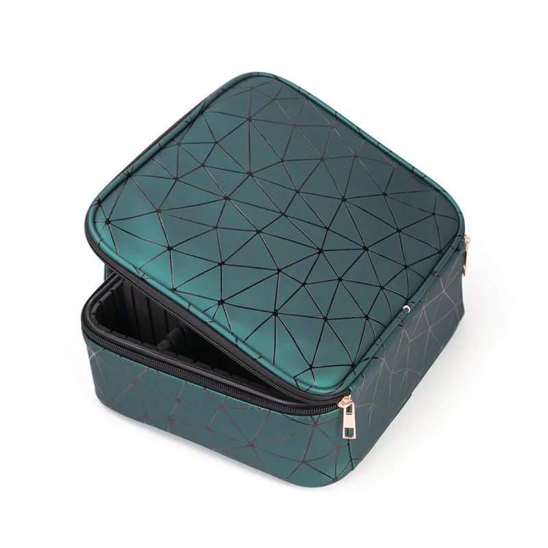 

Professional Partition Storage Box Makeup Bag& Case Women Wash Bag Travel Organizer Large Capacity Cosmetic Bag Eyebrow Trimmer