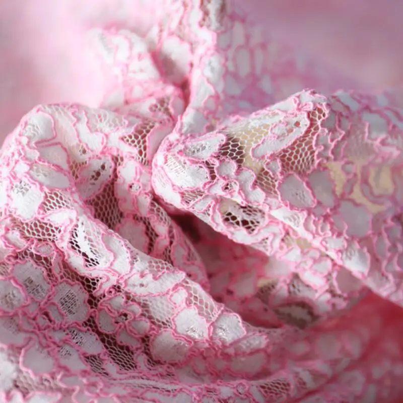 1 метр Специальная цена розовая одежда блестящая кружевная Вышивка Швейные