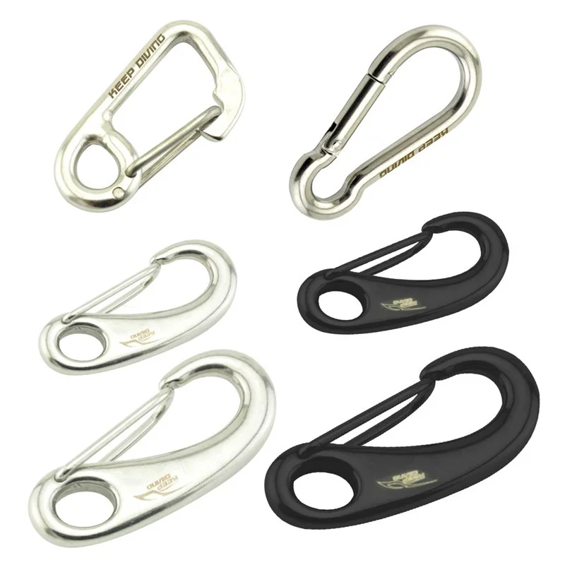 

Stainless Steel Diving Snap Hook Clip Harness Belt Retainer Stopper Singel Hook BCD Accessoires