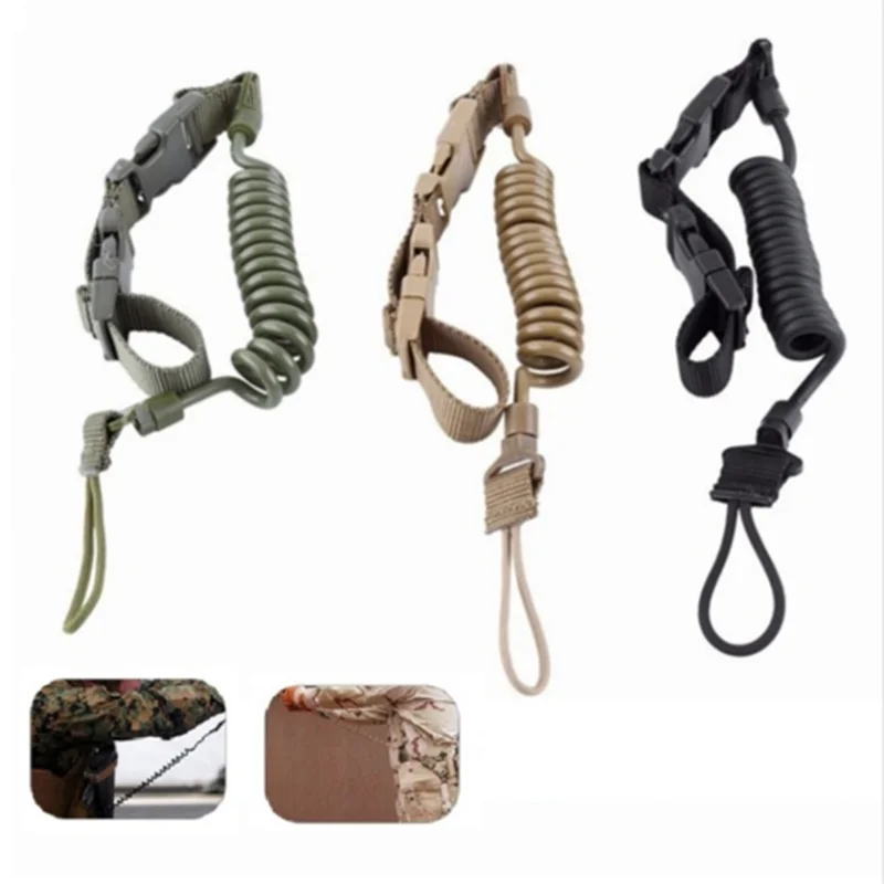 

3 Colours Adjustable Tactical Gun Rifle Sling Strap Multi-Functional Lanyard Strap Safety Belt Rope