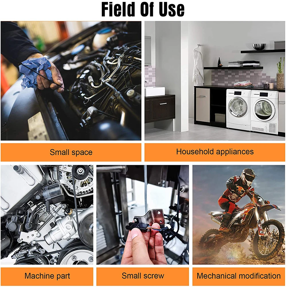 

Black Electric Drill Screwdriver Bit Multifunctional Universal Hose Cardan Shaft Connection Soft Extension Rod Link