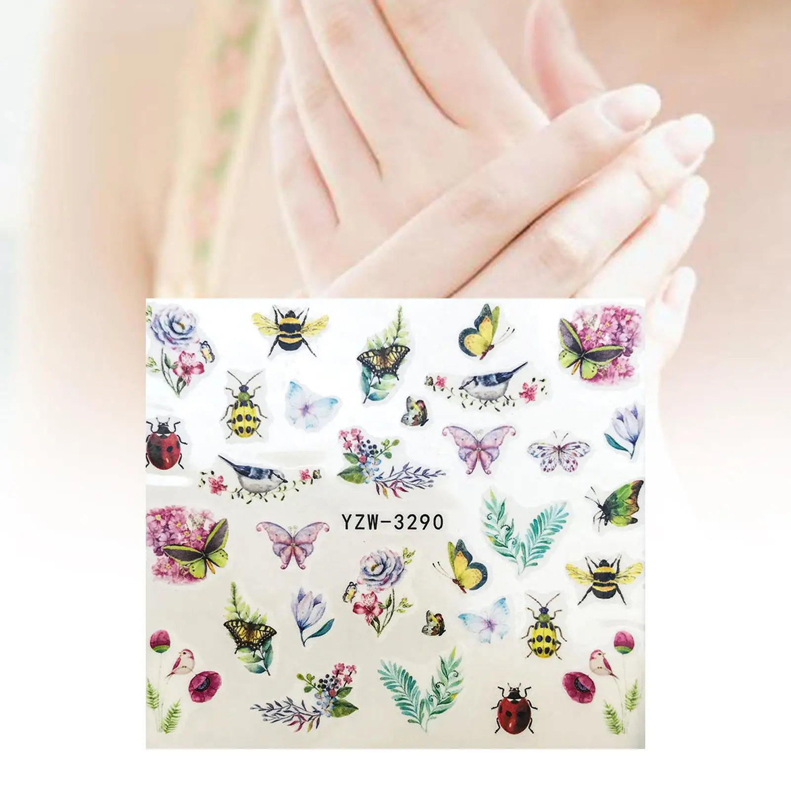 

Nail Sticker Artistic Design Nail Decoration Vibrant Colors 2020 Latest Nail Styles for DIY