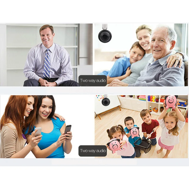 Умный беспроводной монитор камера Wifi HD ночного видения безопасности рекордер