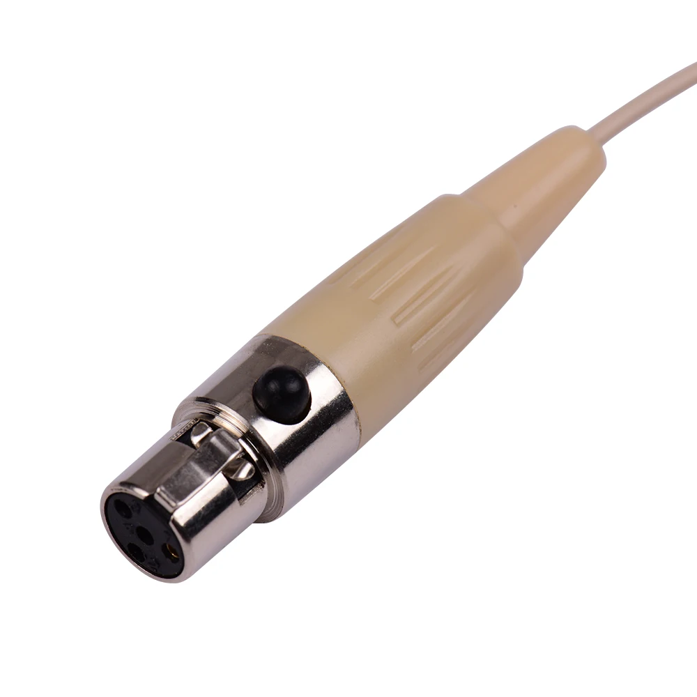 Легкий конденсаторный микрофон с одним ушным крючком 4 контактный XLR для