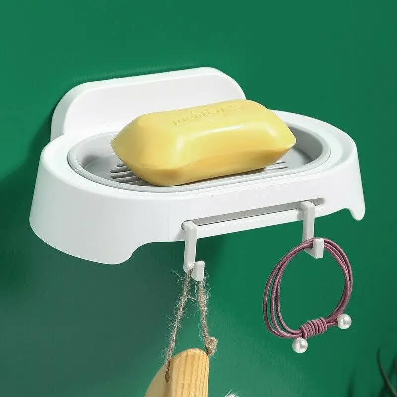 Ванная комната душа мыло коробочка мыльница для хранения без сверления Пластик