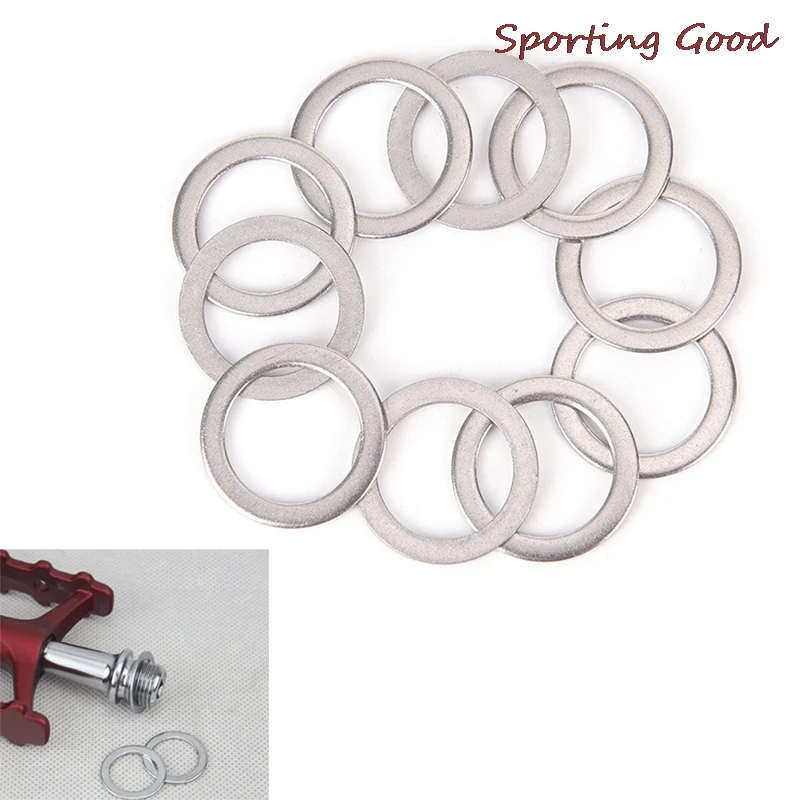 

10Pcs Bicycle Pedal Spacer Crank Cycling MTB Bike Stainless Steel Ring Washers