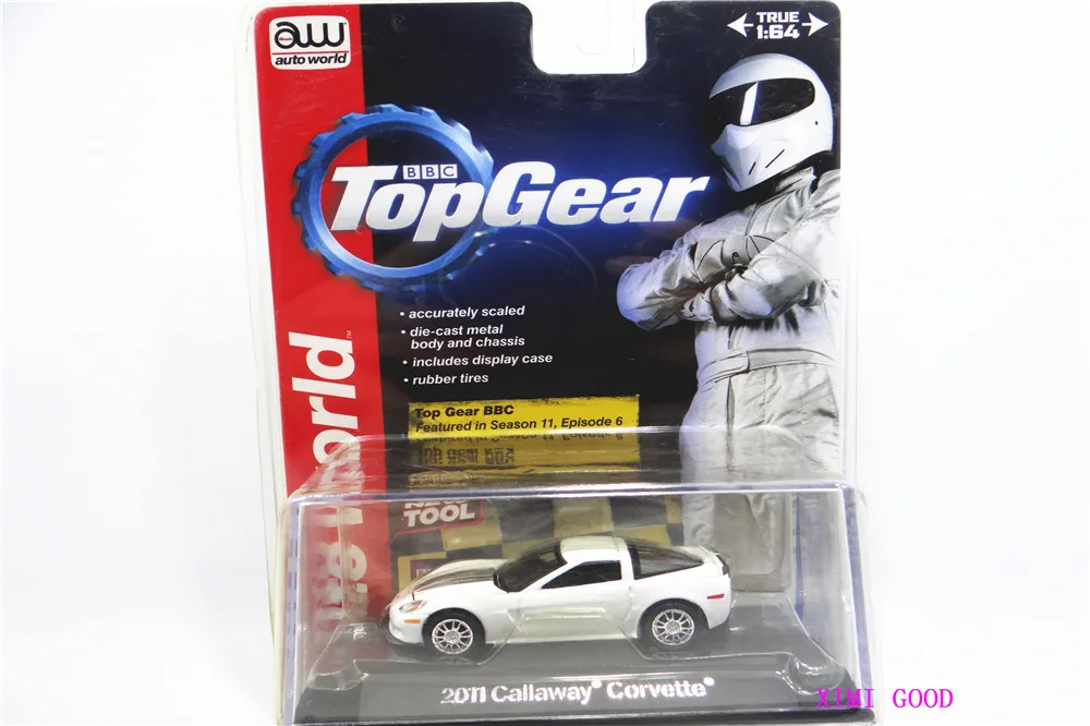 

AUTO WORLD AW CARS 1/64 2011 Callaway Corvette Collector Edition Metal Diecast Model Cars Kids Toys Gift