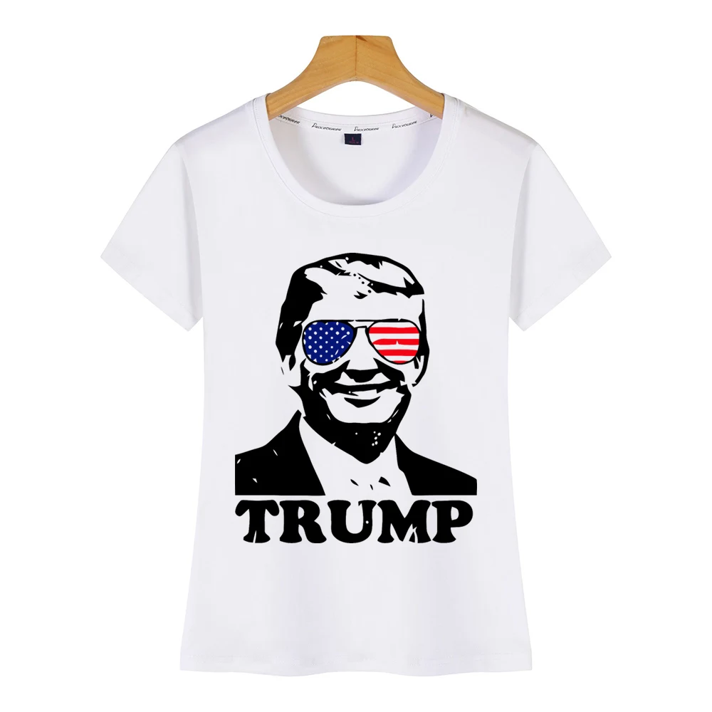 Женская футболка с американским флагом Летняя короткая Harajuku | одежда