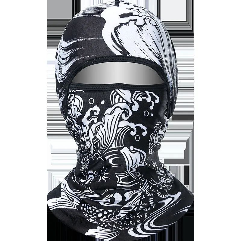 Маска на все лицо от пыли ветрозащитная из лайкры для мужчин женщин велосипеда