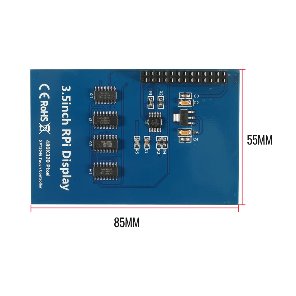 Сенсорный ЖК-экран с ручкой 3 5 дюйма Raspberry Pi 4 B /3 Модель | Компьютеры и офис
