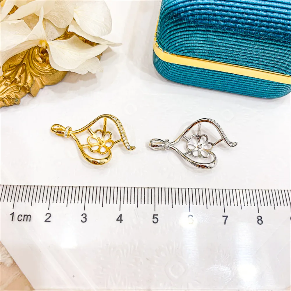 

DIY Pendant base connection Discovery of Jewelry Making Only Pendant Fitting S925 Sterling silver , No Pearl No Chain