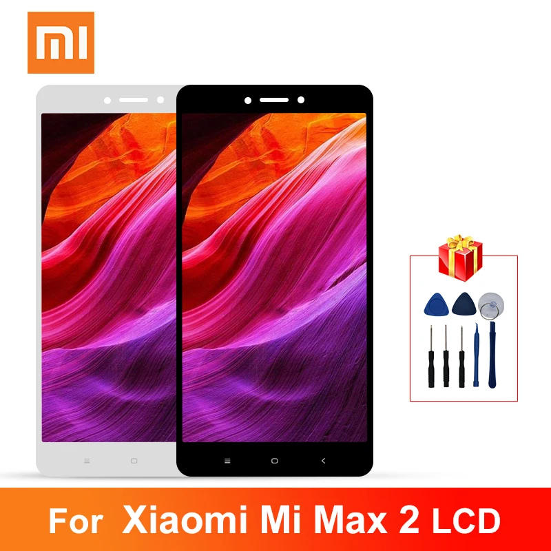 6 44 &quotдля Xiaomi MAX 2 ЖК экран сенсорный дигитайзер для MI Дисплей 10 с рамкой|Экраны