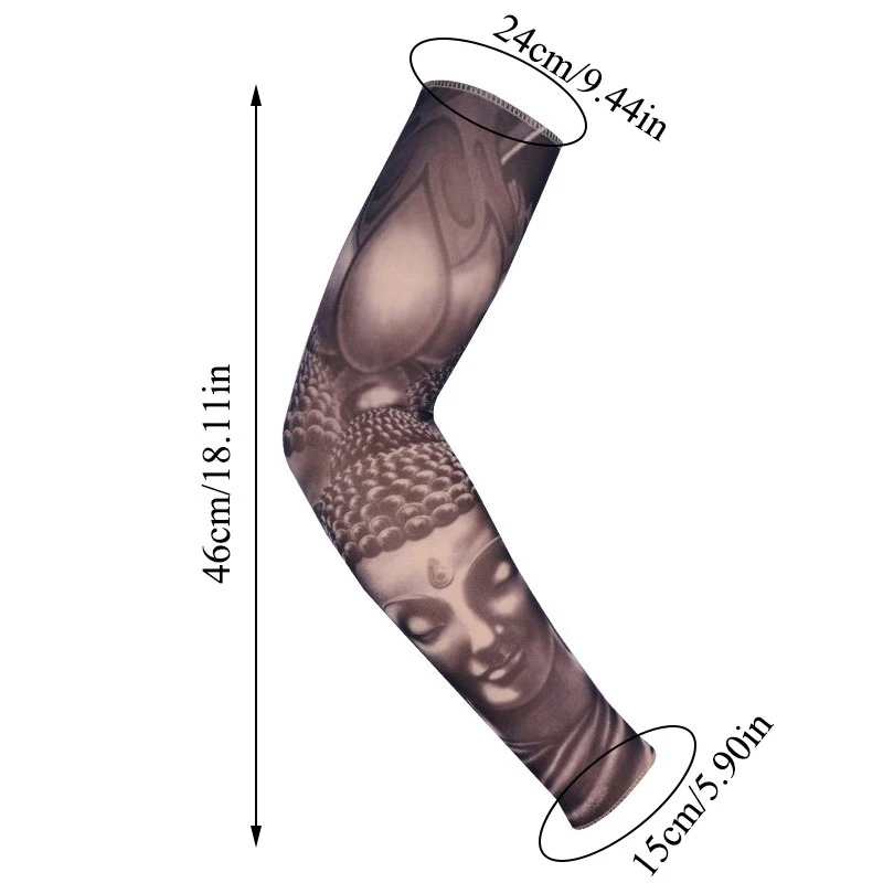 1PC Cycling Arm Protection Ridding Sleeves Outdoor Tattoo Sleeve 3D Printed Warmer UV Bike Bicycle |