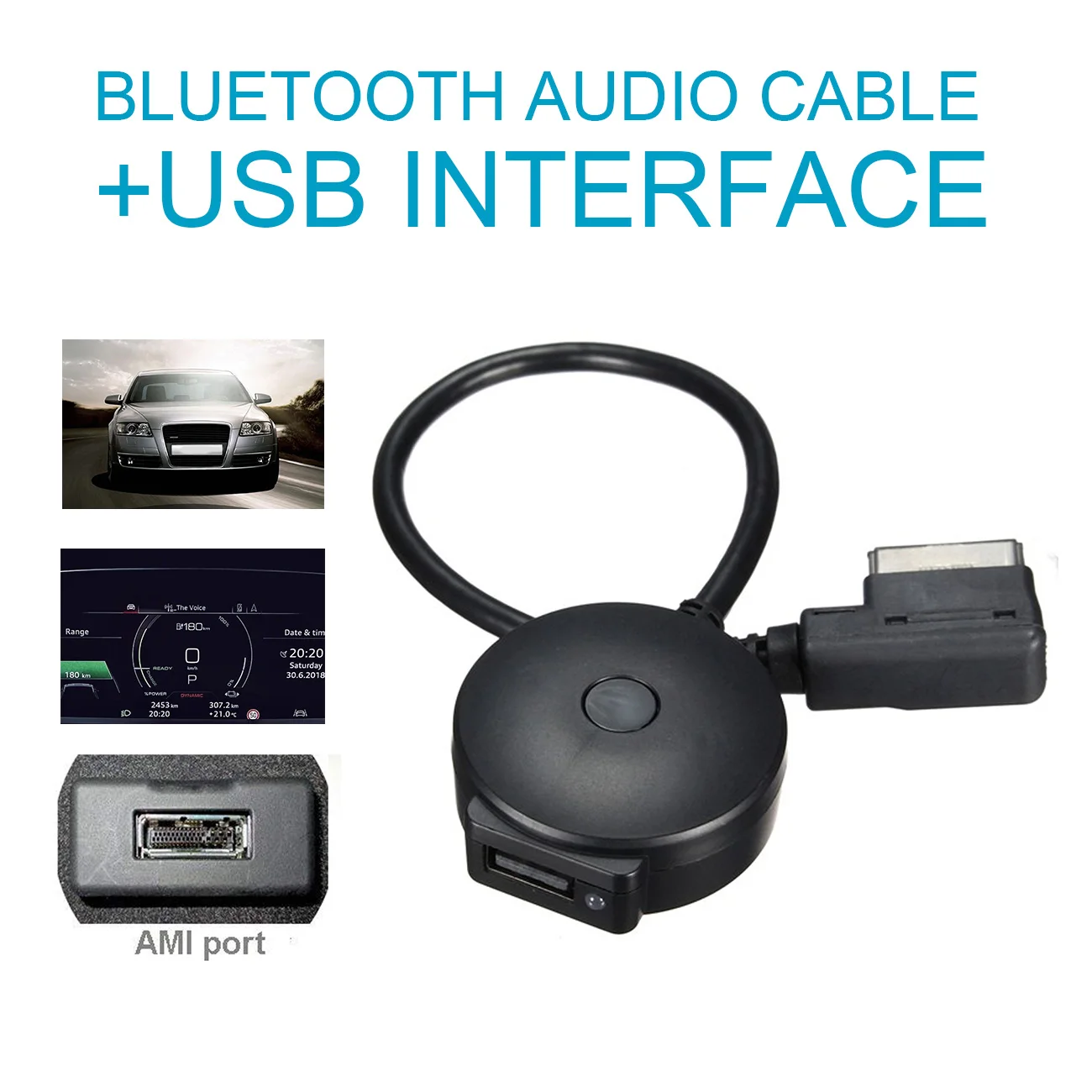 Подходит для Audi m3g Mi Bluetooth аудио кабель подходит Q5 A5 A7 S5 Q7 A6L A8L A4L + USB