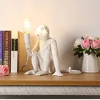 Креативный полимерный светильник в виде обезьяны, освещение для спальни, гостиной, лофт, индастриал, светильник для обучения, прикроватный Настенный бра