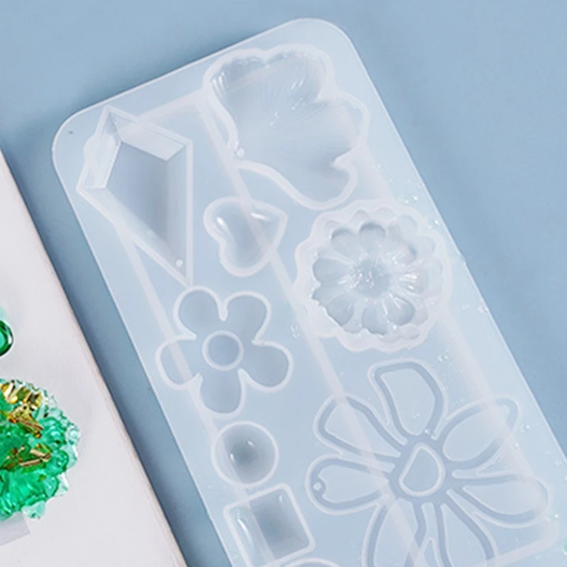 

Crystal Epoxy Resin Mold Earrings Pendant Casting Silicone Mould DIY Making Tool 1XCA