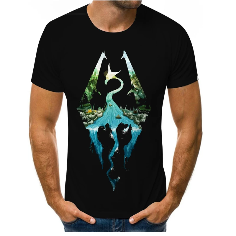 

3d printed summer fashion men's and women's t-shirt short-sleeved O-neck men's hip-hop large size men's clothing