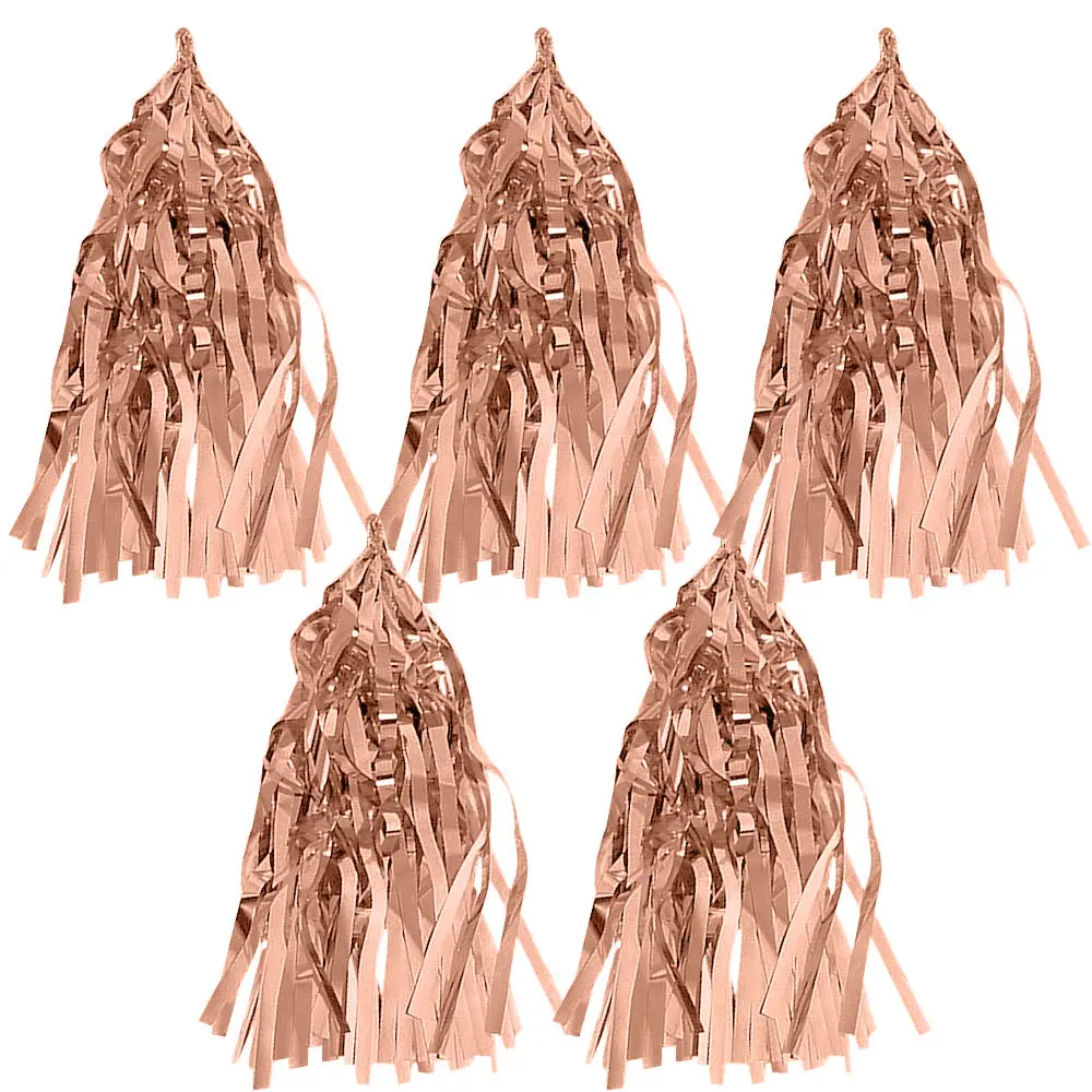 Серебряная роза искусственная занавеска бумажная кисточка конфетти фотография