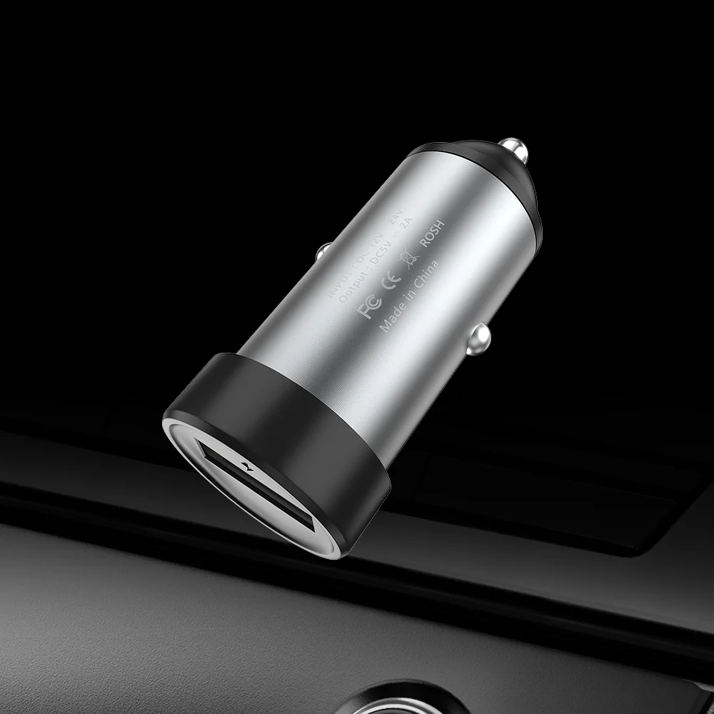CBAOOO мини USB Автомобильный зарядник Быстрая зарядка для мобильного телефона планшет gps Металл 2A автомобильное зарядное устройство USB Автомобильное зарядное устройство адаптер в автомобиле