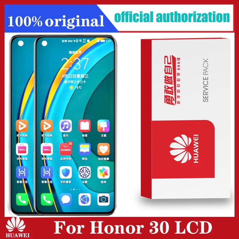 Дисплей 6 57 ''для Huawei Honor 30/nova 7 сменный ЖК-дисплей с сенсорным экраном и