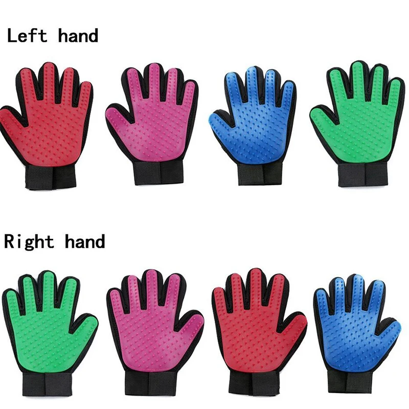 2 шт. перчатки щетки для груминга кошек и собак|Расчески собак| |