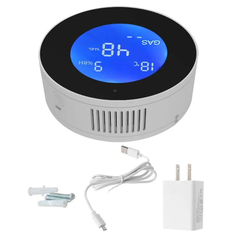 

WIFI Tuya Smart Natural Gas Detector Methane Leak Alarm Monitor Sensor for Home M3GD