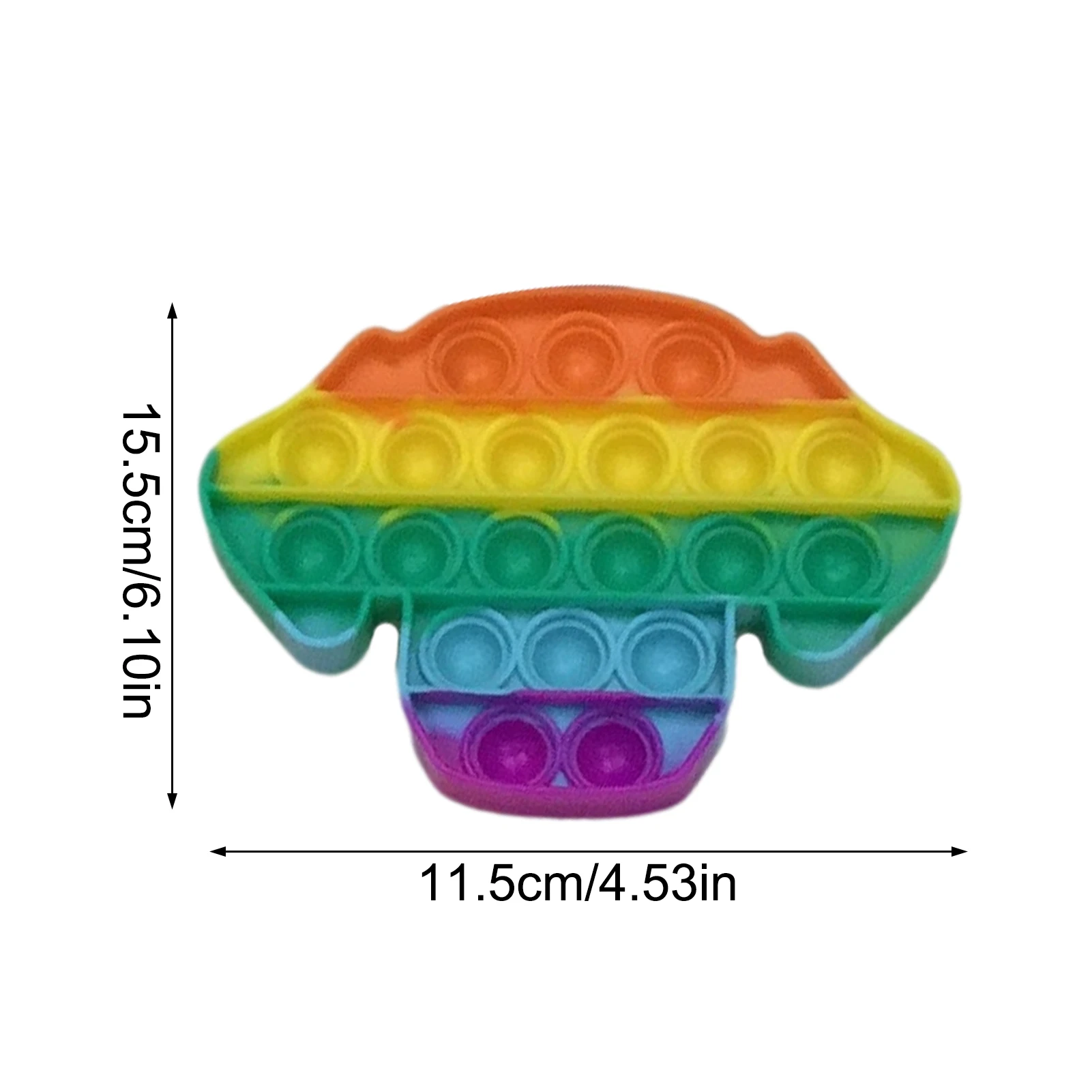 

Rainbow Animal Cartoon Decompression Bubble Fidget Toys Children's Color Educational Math Toy Board Game To Relieve Stress